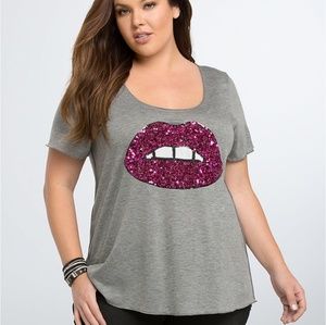 Sequin Lip Shirt
